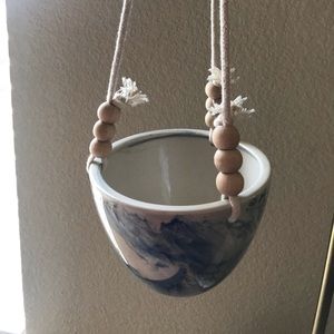 Marble Hanging Wall Planter